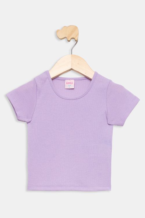 Blusa Infantil 1 a 3 Anos Ribana Lilás