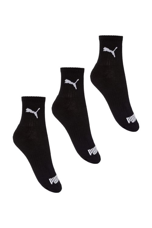 Kit Meias 3x1 Cano Médio Puma Preto 39 a 43