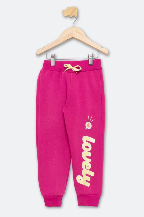 CALÇA FLEECE INF NAS 1/3 BAA409 PINK - PINK