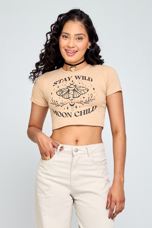 Top Feminino Chicago Bege