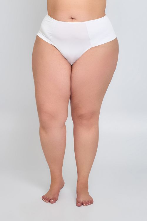 Calcinha Feminina Basic Fio Duplo Branco