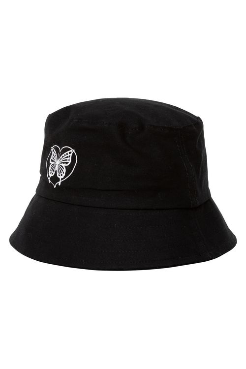 Bucket feminino burfterfly love preto