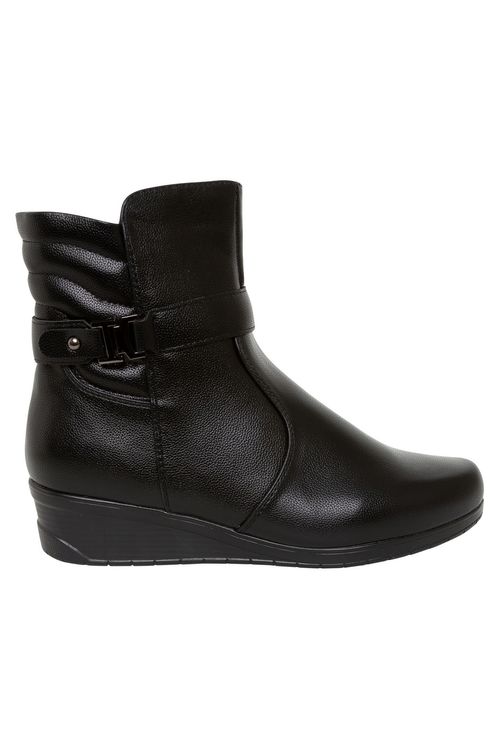 Bota anabela 71106 preto preto