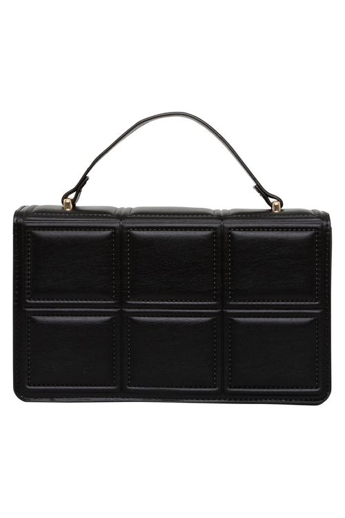 BOLSA ACES FEM AIB 527A PU PRETA QUADRAD - PRETO