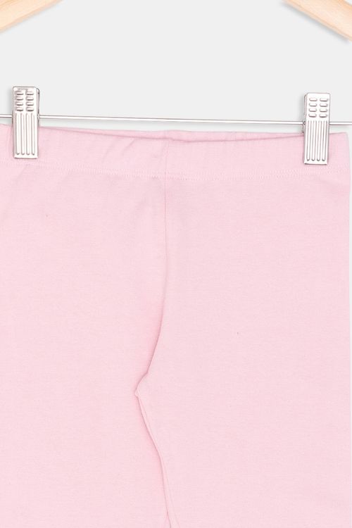 Ciclista Infantil em Cotton Rosa Tam 1 a 3