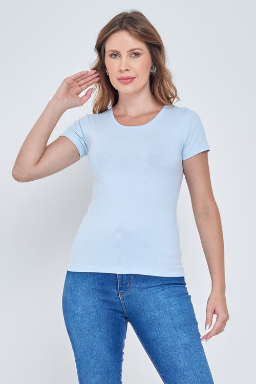 Blusa Feminina Azul Claro