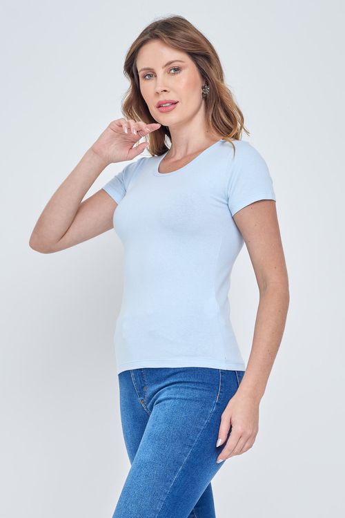 Blusa Feminina Azul Claro