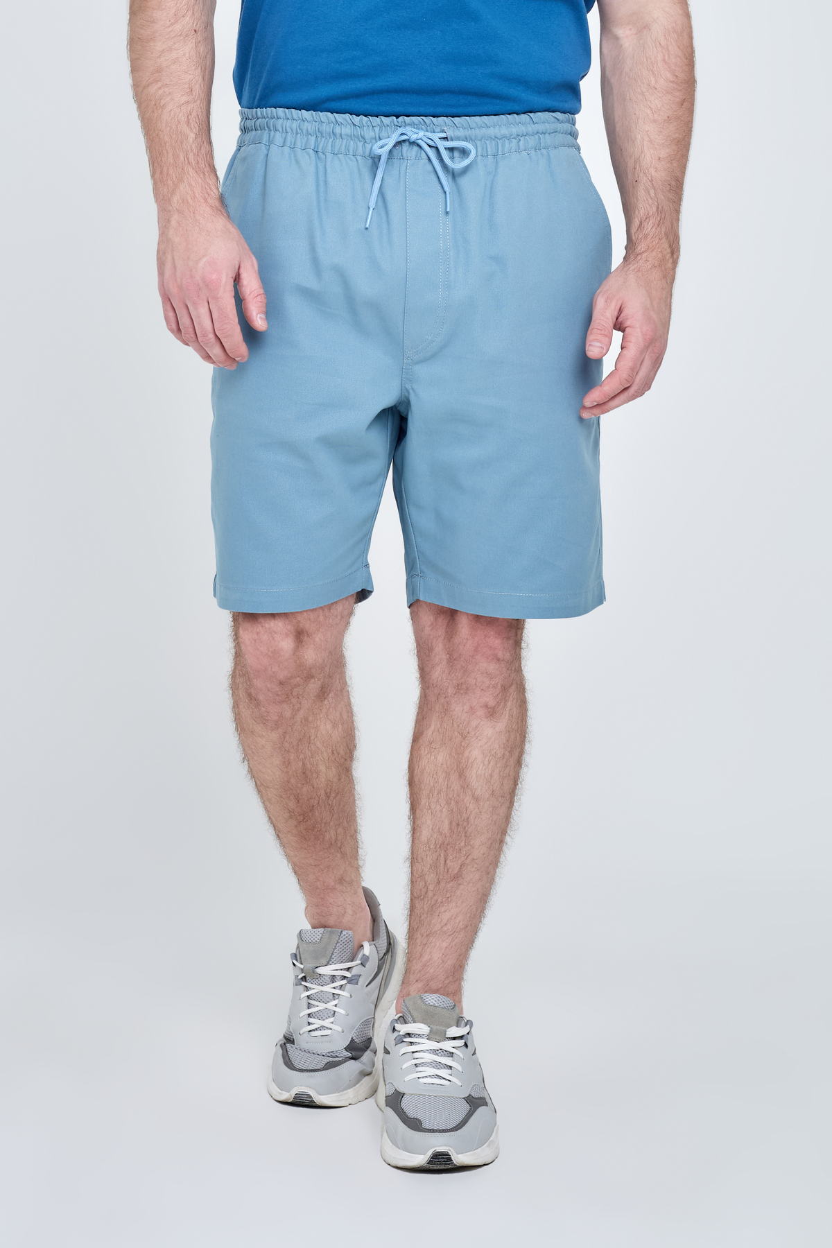 Bermuda Masculina Com Elástico Azul - imagem 1