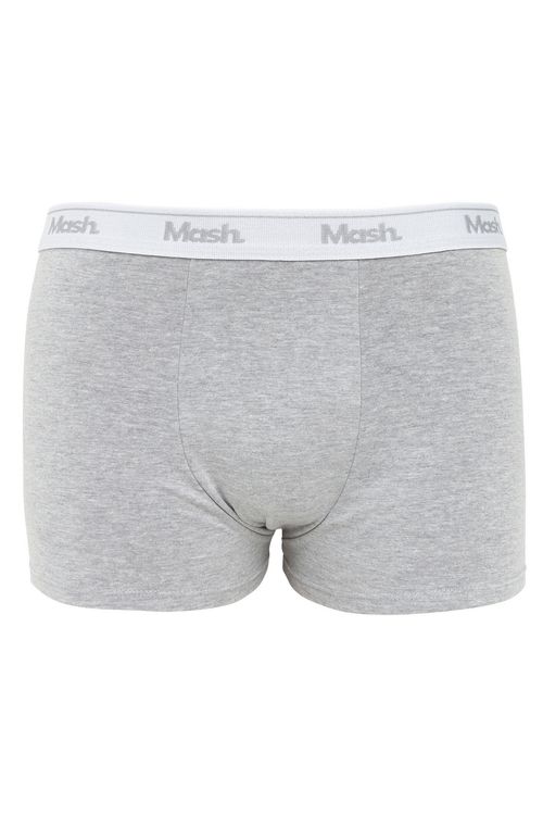 Cueca boxer cotton mash - cinza - p - gg cinza escuro