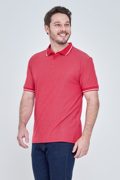 Polo Masculina Vermelha