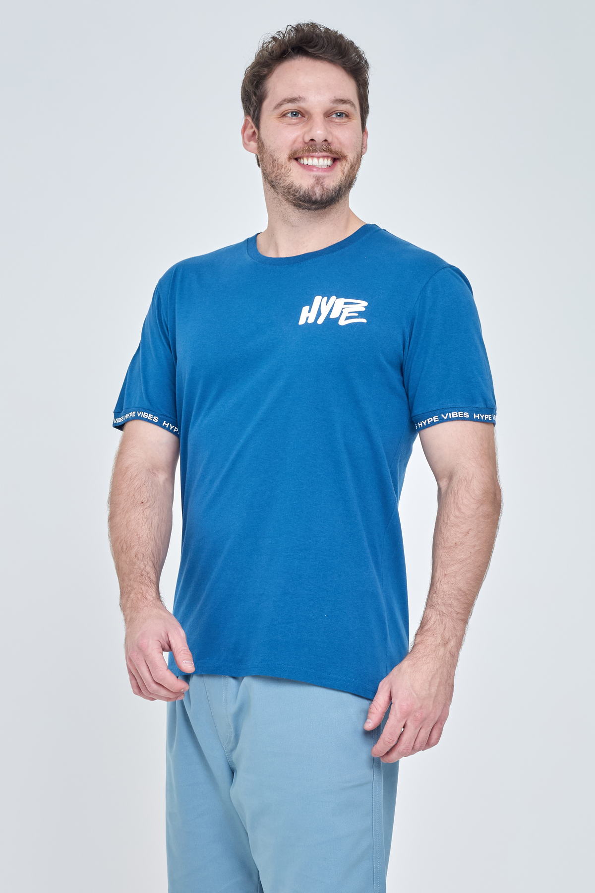 Camiseta Masculina Street Azul - imagem 1