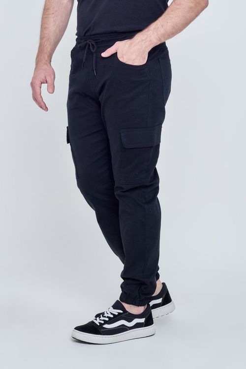 Calça Jogger Masculina Cargo Chumbo