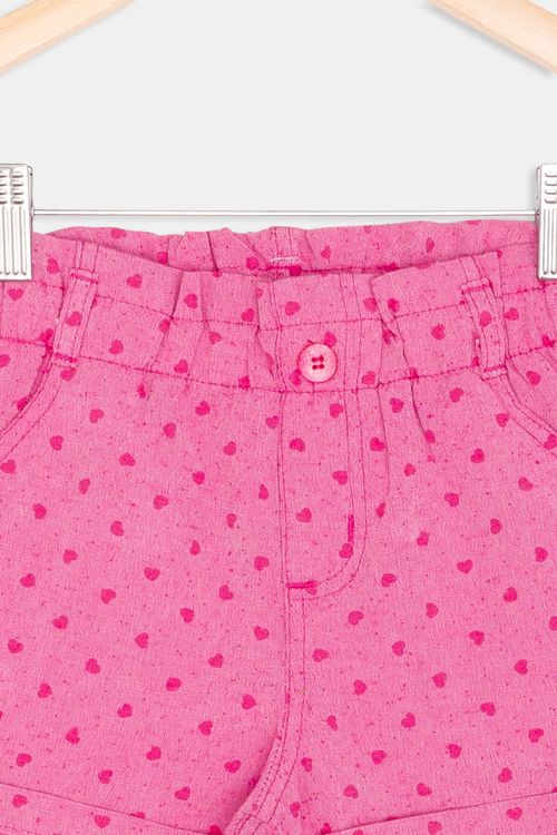 Shorts Infantil 10 a 16 Anos - Pink