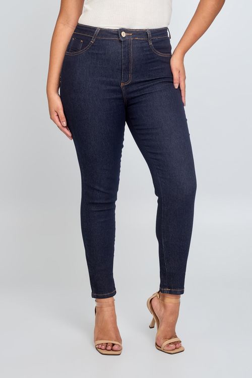 Calca fem prog jns super lipo esc jeans escuro