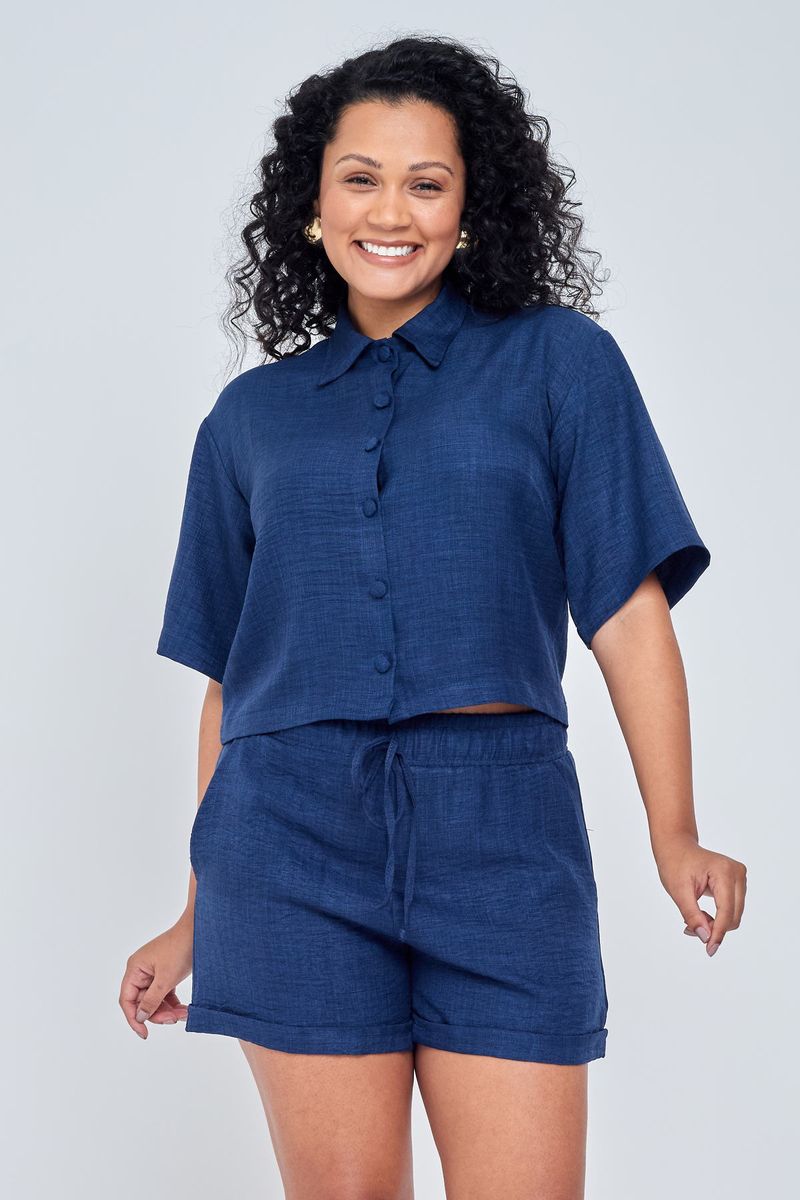Blusa-fem-casual-mc-botoes-azul-marinho-azul-escuro-P