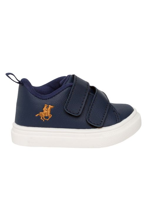 Tênis Bebê Infantil 2 Velcros Azul Escuro