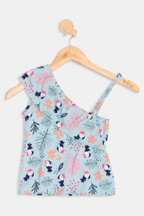 Blusa Infantil Estampada Verde Claro Tam 4 a 8