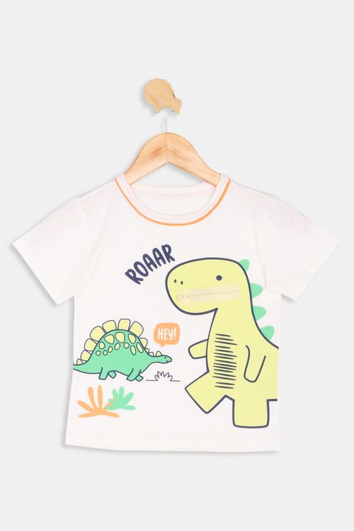 Camiseta inf1/3nos1274722 ziper dino off white