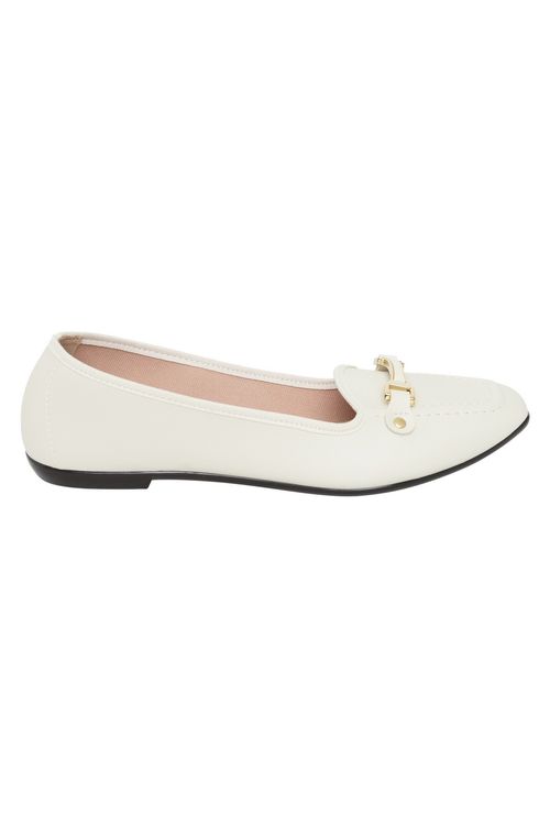 Mocassim Infantil Moleca Off White
