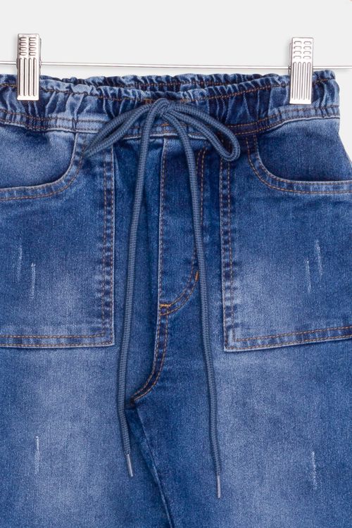 Bermuda Infantil Jeans Médio Tam 4 a 8