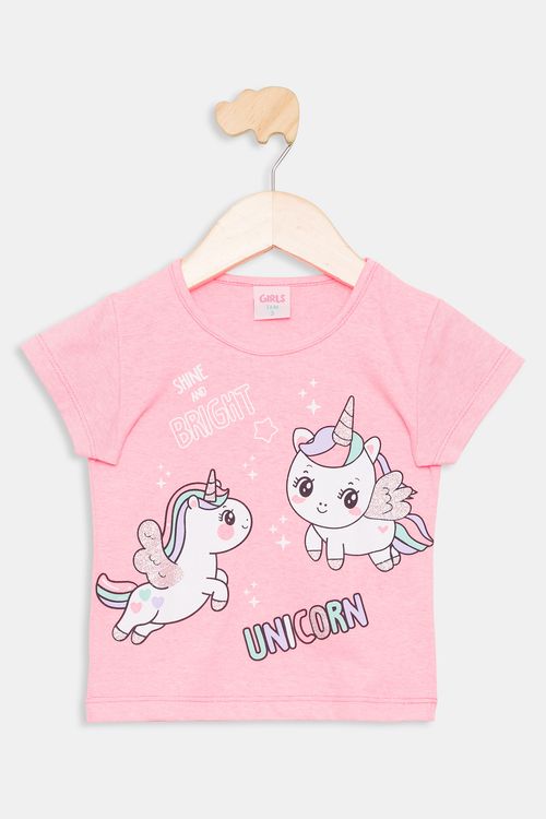 Blusa Infantil 1/3 Anos - Rosa Neon