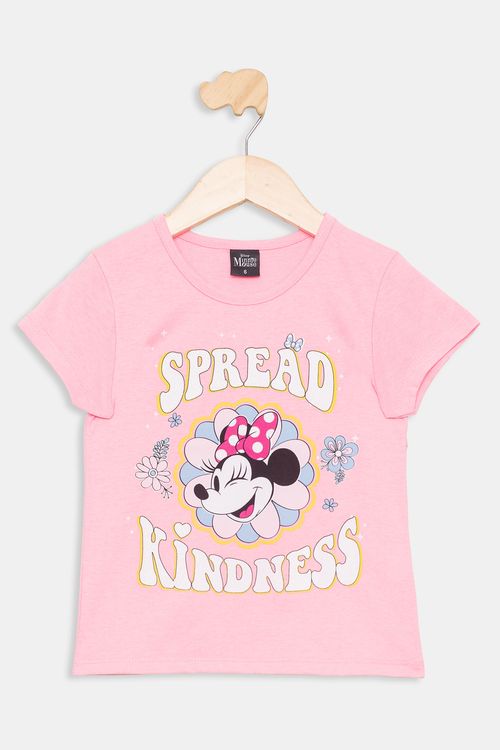 Blusa Infantil 4/10 Anos Minnie - Rosa Neon