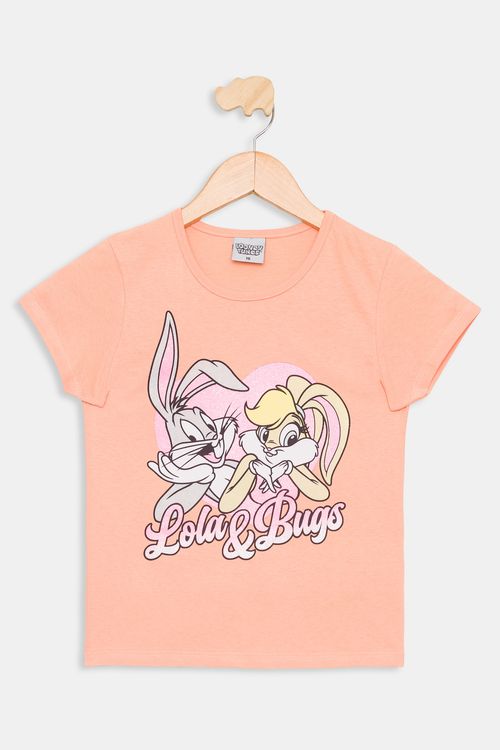 Blusa Infantil Lola Coral Tam 4 a 10