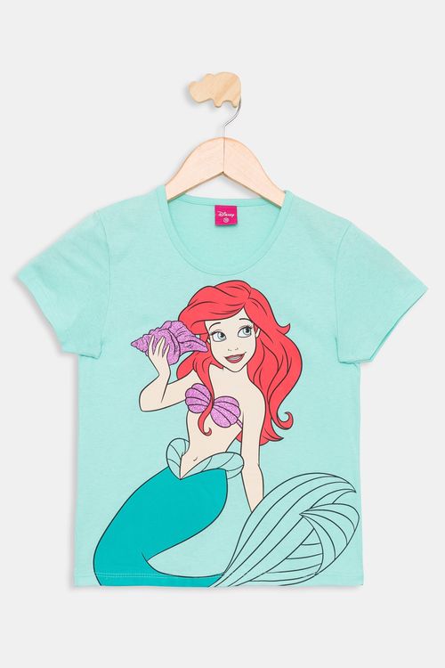 Blusa Infantil Ariel Verde Claro Tam 4 a 10