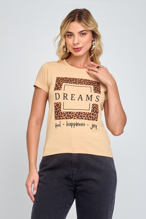Blusa Feminina em Viscolycra Bege