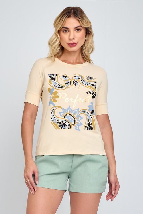 Blusa Feminina Casual Perfect Bege