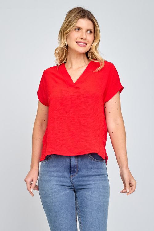 Blusa Feminina City Vermelho Claro
