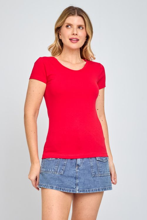 Blusa Feminina Cotton Vermelho