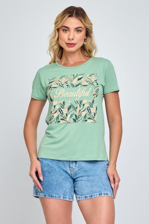 Blusa Feminina em Viscolycra Verde Claro