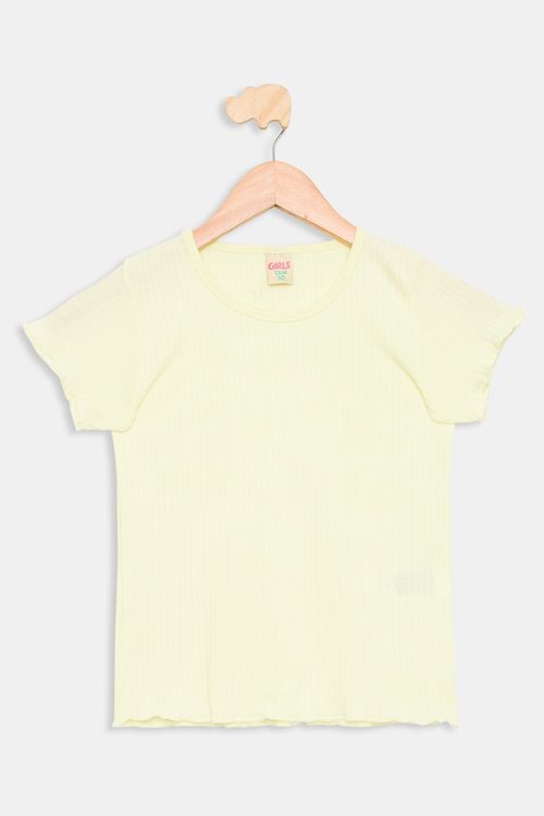 Blusa Juvenil em Ribana Lisa Verde Claro Tam 10 a 16