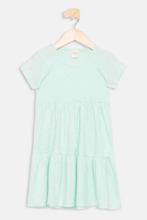 Vestido Infantil Verde Claro Tam 4 a 8