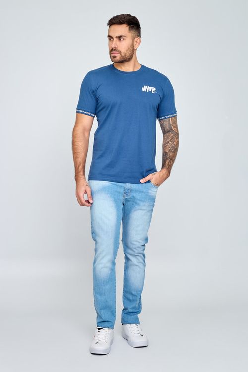 Calça Masculina Jovem Jeans Azul Claro