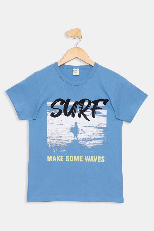 CAMISETA MC INF10/16NOS 36684 SURF AZUL - AZUL