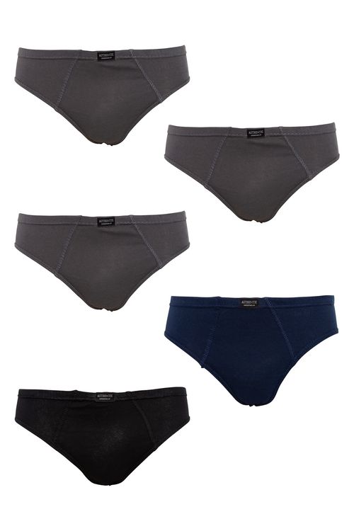 Kit 5x1 Cueca Elástica Embutido Sortidas