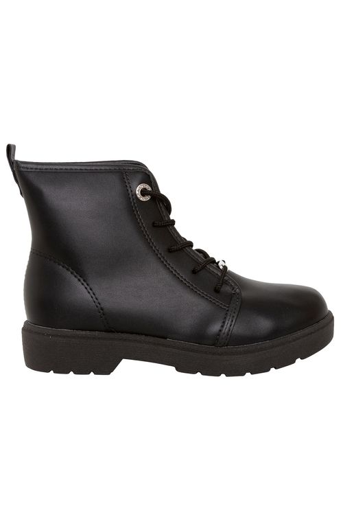 Bota Coturno Infantil Preto
