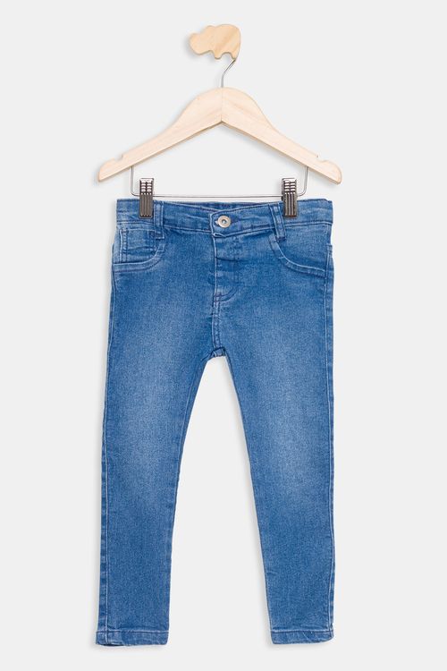 Calça Infantil Skinny Jeans Médio Tam 1 a 3