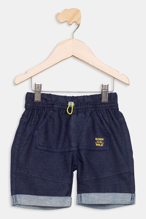 Bermuda Infantil Saruel Jeans Claro Tam 1 a 3