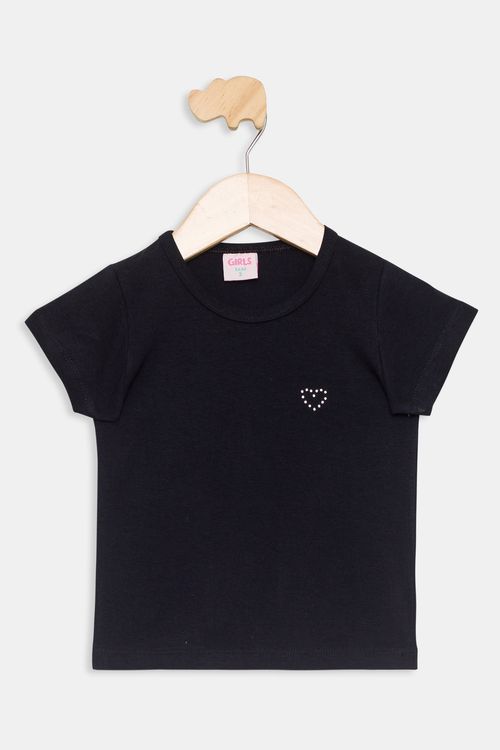 Blusa Infantil 1/3 Anos Nas - Preto