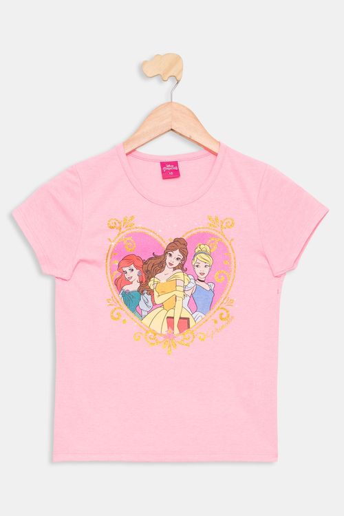 Blusa Infantil 4/10 Anos - Princesa Neon - Rosa Neon