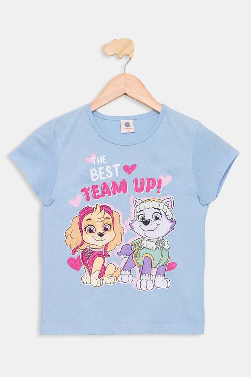 Blusa Infantil 4/10 Anos Patrulha Canina - Azul Claro