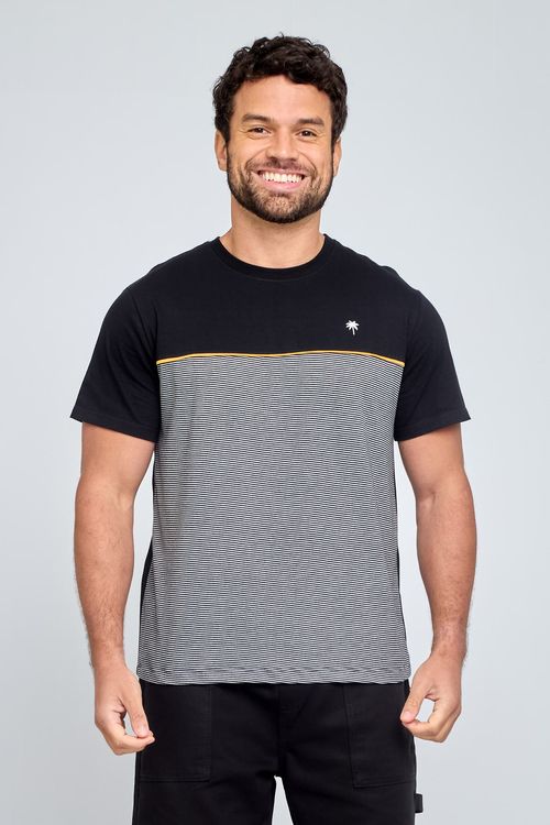 Camiseta Masculina Casual Preto
