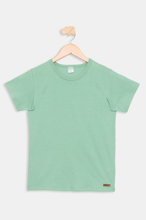 Camiseta Infantil 10 a 16 Anos - Liso Verde