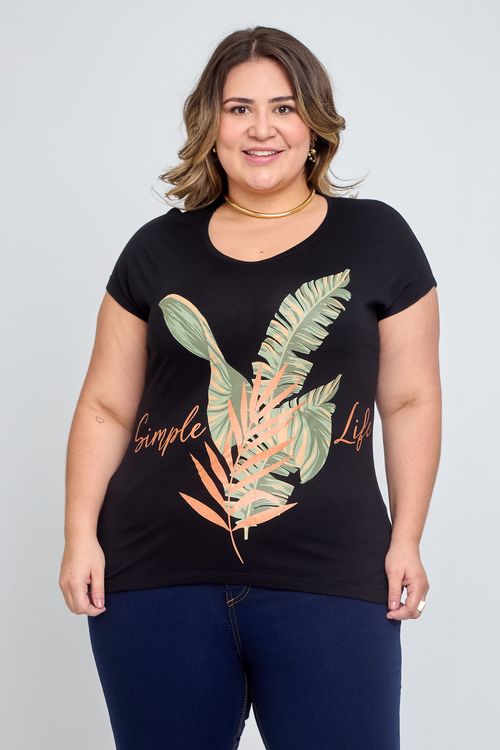 Blusa Feminina em Viscose Preto