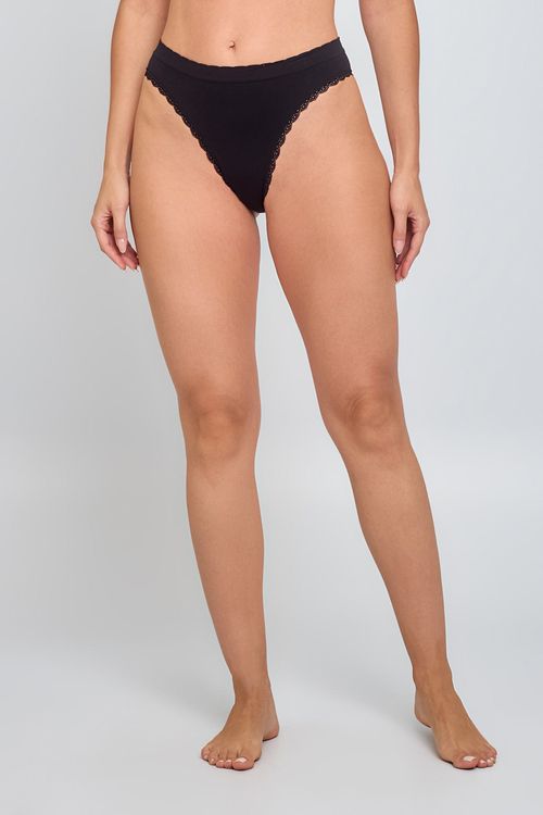 Kit Calcinha Feminina Preto/Marrom