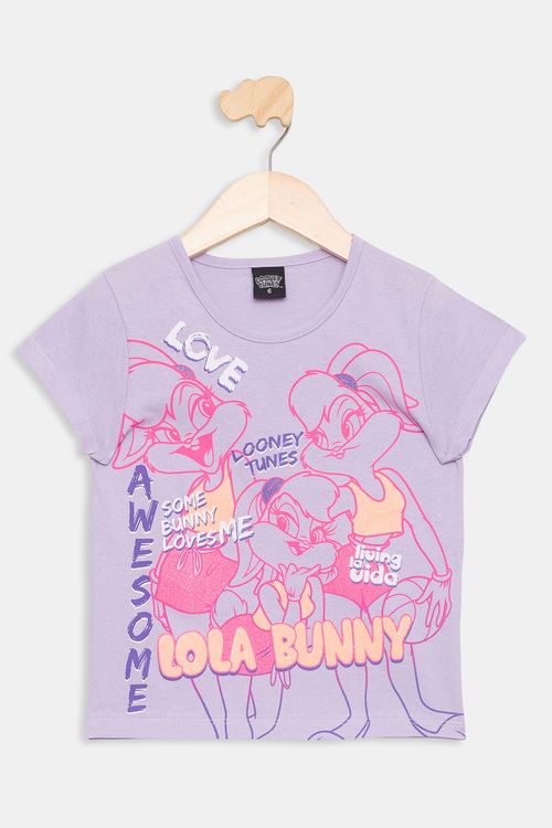 Blusa Infantil 4 a 10 Meninas Lola Lilás