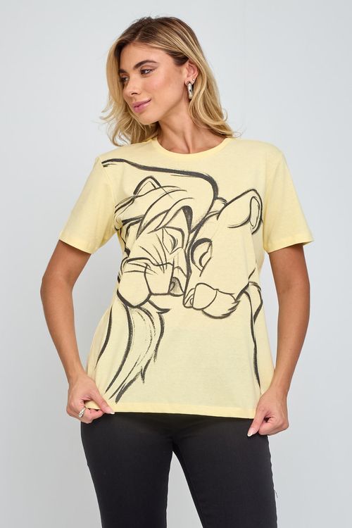Top Feminino Over Amarelo Claro